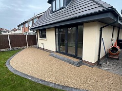 Resin bond patio